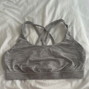Lulu Lemon Gray Strappy Sports Bra